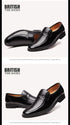 Elegant Leather Men’s Formal Shoes - Luxury Slip-On Loafers for Dressy Occasions, Breathable Moccasins, Versatile Casual Business Footwear in Plus Sizes 38-44